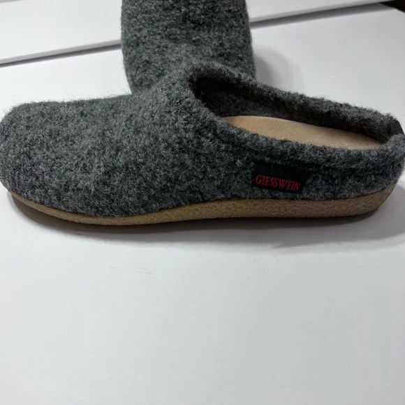 Giesswein Ultra Comfort Gray Virgin Wool Indoor Outdoor Unisex Slipper 12 - Picture 2 of 9